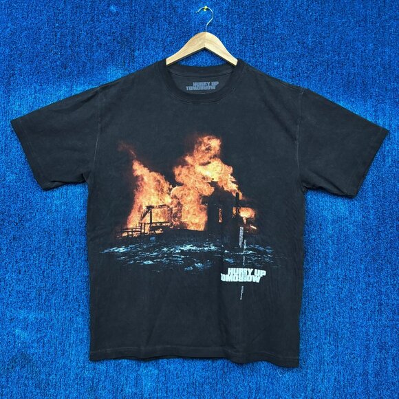 The Weeknd Hurry Up Tomorrow Red Terror Movie Album Tee L - Picture 1 of 4
